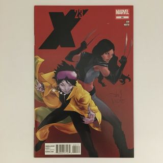 X - 23 20 Phil Noto Signed Marvel Comics 2010 Jubilee Wolverine X - Men Nm