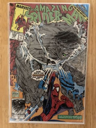 The Spider - Man 328 (1990,  Marvel) Nm,  9.  8 Todd Mcfarlane Hulk