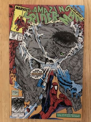 The Spider - Man 328 (1990,  Marvel) NM,  9.  8 Todd McFarlane HULK 2