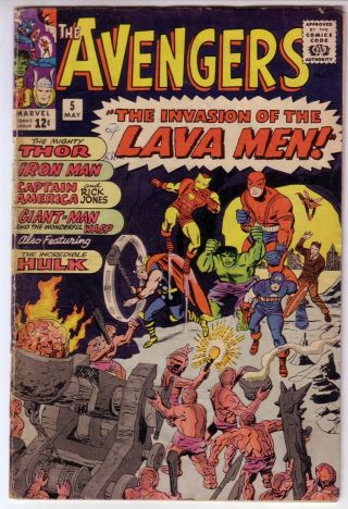 Avengers 5 The Invasion Of The Lava Men G 2.  0
