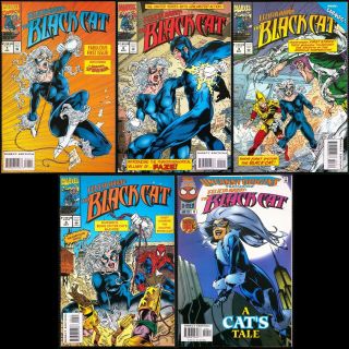 Felicia Hardy: The Black Cat 1 - 4 Complete,  Uncanny Origins 10 Marvel 1994