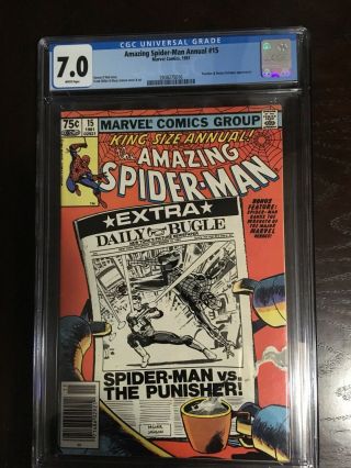 Marvel Comics Spider - Man Annual 15 Cgc Grade 7.  0 (1981)