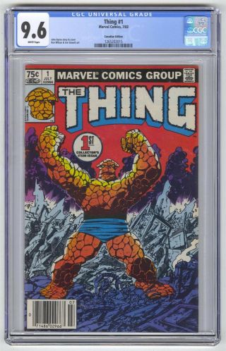 Thing 1 Cgc 9.  6 Marvel Comic Key 1st Issue Canadian Edition 75c
