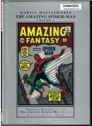 Marvel Masterworks Spider - Man Vol 1 Hc Hardcover $49.  99srp Mmw Ding