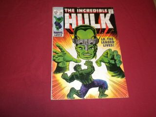 Incredible Hulk 115 Marvel 1969 Silver Age 6.  5/fn,  Comic Leader