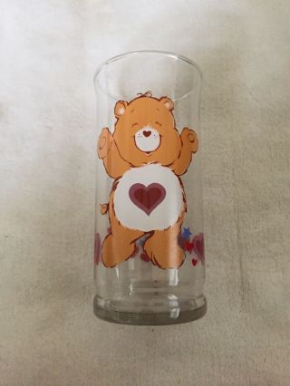 Vintage 1983 Tenderheart Care Bear Limited Edition Collector Glass Pizza Hut