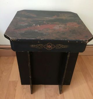 Pretty Hand Painted Japanese Wooden Table