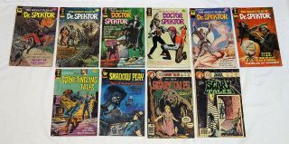 10 Vintage Gold Key Charlton Horror Comics - Dr.  Spektor Scary Tales Shadow Play