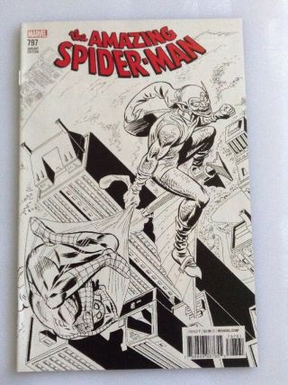 The Spider - Man 797 • Ross •remastered• 1:1000 •sketch Marvel Variant Ed