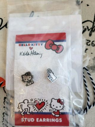 Hello Kitty X Keith Haring Stud Earrings
