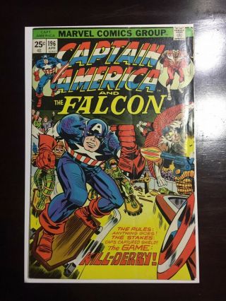 Captain America 196 (apr 1976,  Marvel) Signed By Jack Kirby