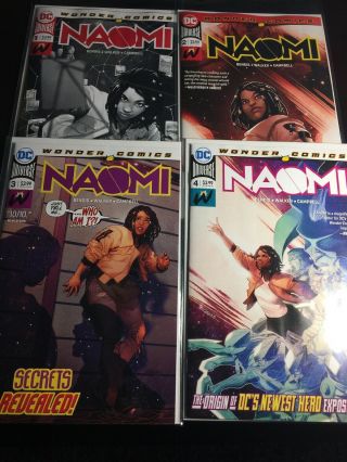 Dc Wonder Comics Naomi 1 3rd Final 2 2nd 3,  4 1st Print 2019 