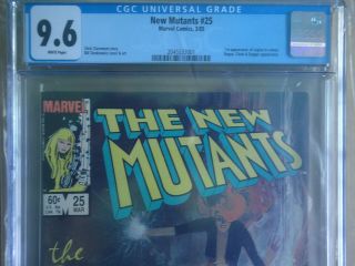 The Mutants 25 CGC 9.  6 1st cameo l appearance Legion NM Sienkievicz KEY 2