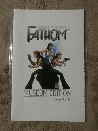Fathom Michael Turner Jay Company 19 Of 25 Museum Edition Comic Book N/m