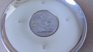 Sterling Silver 1951 Five Shilling Coin Dish
