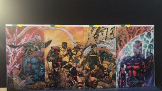 Mexico Marvel Card Capital Fest Exclusive X - Men 1 Foil Set Signed By Jim Lee