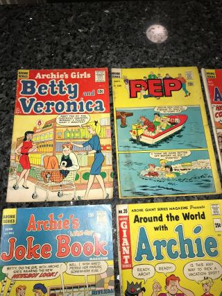 Rare Set Of Mixed Archie Comics Mostly Silver Age And In Mid Grade Few Lower 2