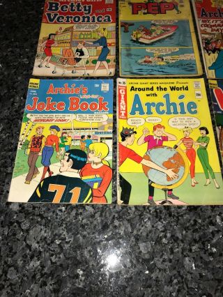 Rare Set Of Mixed Archie Comics Mostly Silver Age And In Mid Grade Few Lower 3