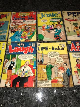 Rare Set Of Mixed Archie Comics Mostly Silver Age And In Mid Grade Few Lower 4