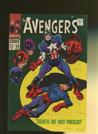 Avengers 56 Vf 7.  5 1 Book Death Be Not Proud By Roy Thomas & John Buscema