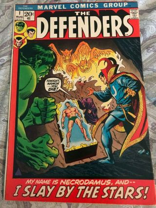 Defenders 1 Hulk Dr.  Strange Sub - Mariner 1st Issue Marvel Comics 1972