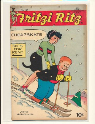 Fritzi Ritz 33 - Early Peanuts By Schulz Vg Cond.