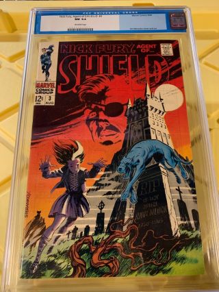 Nick Fury Agent Of Shield 3 S.  H.  I.  E.  L.  D.  Cgc 9.  4 Ow