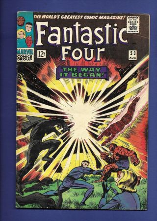 Fantastic Four 53 - (1st App Klaw & 2nd App & Origin Black Panther Mid Grade
