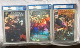 Transformers Generation 1 1 And V2 1 Cgc 9.  8 All Holofoil Editions Retail Ed