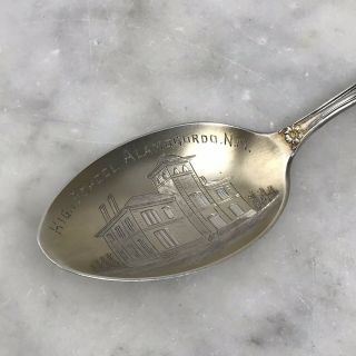 Vintage Antique Alamogordo High School Mexico Sterling Silver Souvenir Spoon 4