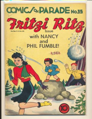 Comics On Parade 35 - Nancy & Fritzi Ritz Vg,  Cond.