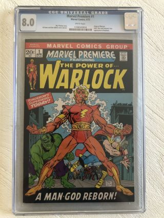 Marvel Premiere 1 (1972) - 1st App Of Him/ Adam Warlock Cgc 8.  0 |old Submission