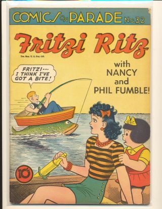 Comics On Parade 32 - Nancy & Fritzi Ritz Vg Cond.