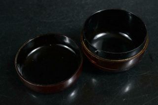 S9630: Japanese Wooden TEA CEREMONY BOX Chabako Bowl Spoon Tea caddy 6