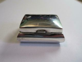 Vintage Hallmarked Silver Snuff,  Trinket Box - 28g