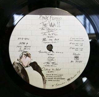 Pink Floyd - The Wall Columbia 2×LP VG,  ROCK STEREO GATEFOLD 5