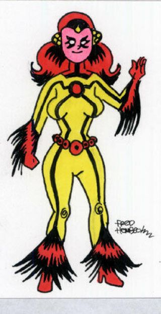 Fred Hembeck Sketch Card: Astra,  Imperial Guard/marvel 1/1