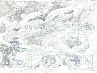 Lan Medina Aquaman 42 P.  8 - 9 Art