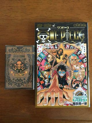 One Piece Comic Vol 777 Film Gold Limited & Playing Cards From Japan