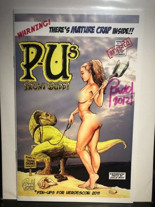 Cavewoman Pinup Book 2011 Baltimore Comic Con - Signed By Budd Root - Mature