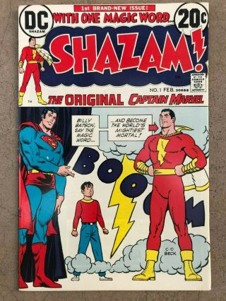 Shazam 1 (dc 1973) Captain Marvel,  Of/w Pages,