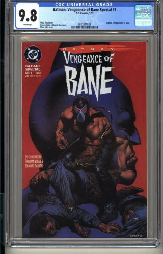 Batman: Vengeance Of Bane 1 Cgc 9.  8 Wp Nm/mt Dc 1/93 1st Print 1st App Bane