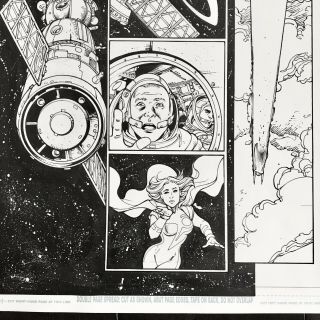 George Perez art for Worlds Finest 6 inked by Sandra Hope 3
