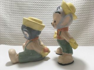 SET OF 2 Vintage Rare 1940 ' s ceramic Sniffles Mouse Figurines Leon Schlesinger 2