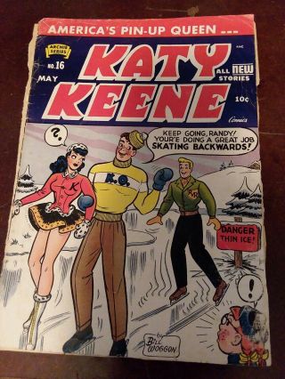 Katy Keene Volume 1 No.  16,  Bill Woggon,  Archie Series,  1954 Paper Dolls