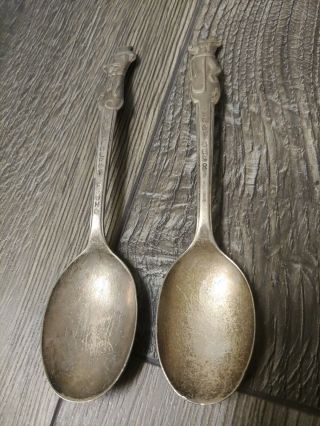 Vintage Yogi Bear & Huckleberry Hound Silver Soup Spoons
