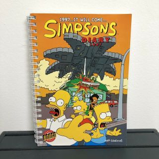 The Simpsons Vintage 1997 Collectable Diary Matt Groening Comics Bongo Group
