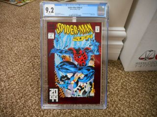 Spiderman 2099 1 Cgc 9.  2 Marvel 1992 Origin 1st Print Nm White Pgs Movie Cool Co