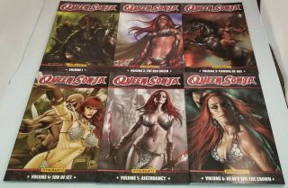 Run of 6 Queen Sonja Volume 1 - 6 Dynamite Trade Paperback Softcover TPB 2
