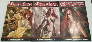 Run of 6 Queen Sonja Volume 1 - 6 Dynamite Trade Paperback Softcover TPB 3